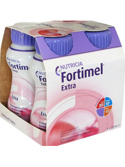 Nutricia Fortimel Extra Φράουλα Πρωτεΐνη 4x200ml