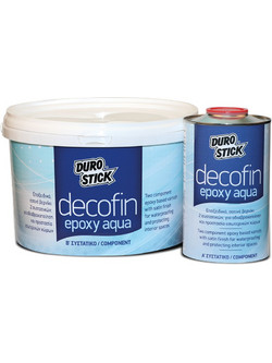 Durostick Decofin Epoxy Aqua (A+B) Βερνίκι Επιφάνειας Κονιαμάτων Νερού Satin 4kg