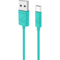 Data cable USAMS SJ098 U-Gree Micro USB to USB 2.0 καλώδιο δεδομένων 1m Green