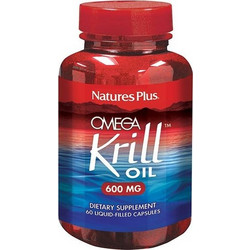 Nature's Plus Omega Krill Oil Έλαιο Κριλ 600mg 60 Μαλακές Κάψουλες