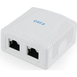 CABLEXPERT CAT6 FTP 2-PORT SURFACE MOUNT BOX