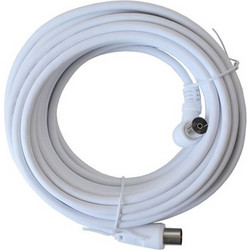Geti antenna coaxial cable 7.5m (White)