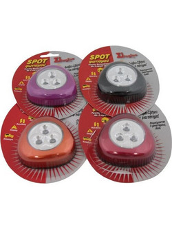 ΣΠΟΤ LED PUSH-ON BLACK ΟΒΑΛ - OEM