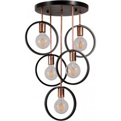 ARlight TZ 6222/5 C Κρεμαστό Φωτιστικό Οροφής Πολύφωτο Μπρονζέ 0103381