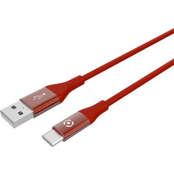 Kαλώδιο Type-C CELLY Extra Strong 1.5 μέτρα Κόκκινο