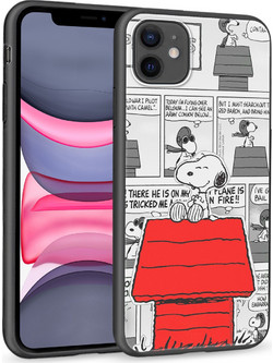 Θήκη iPhone 11 Black TPU - Snoopy