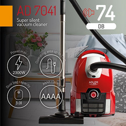 Adler AD 7041 Ηλεκτρική Σκούπα 700W με Σακούλα 3lt