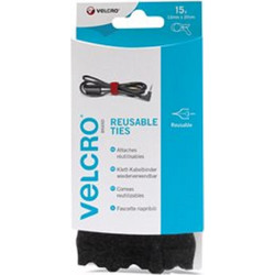 Δεματικά Ρυθμιζόμενα 12x200mm Μαύρο (15 Τεμ)
