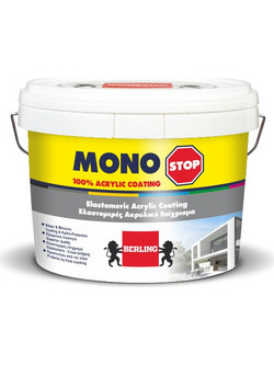 Berling Monostop Ακρυλικό Χρώμα Εξωτερικού Χώρου Λευκό 0.75lt