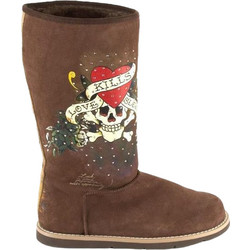 Ed Hardy Leather Boots 11FBS102W