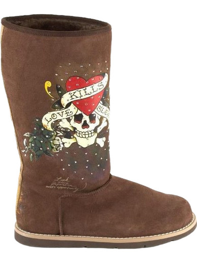 Ed Hardy Leather Boots 11FBS102W