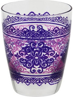 Cerve Σετ Ποτήρια Ποτού Γυάλινα Charme Fuxia 300ml 3τμχ M64900