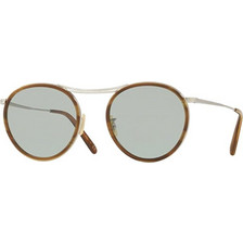 Oliver Peoples OV1219S 5063 Γυναικεία Γυαλιά Ηλίου Στρογγυλά Μεταλλικά Ασημί Ταρταρούγα με Μαύρο Polarized Φακό