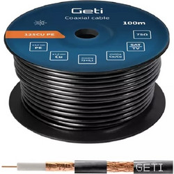 Geti Coaxial cable 125CU PE, outdoor (100m reel)