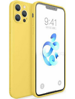Bodycell Square Liquid Back Cover Yellow (iPhone 13 Pro)