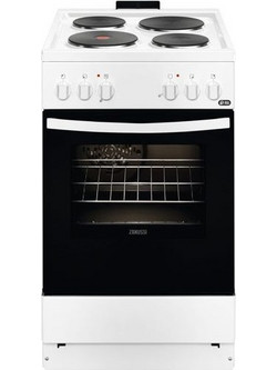 Zanussi ZCE550H1WA Κουζίνα Ηλεκτρική 54lt με Εμαγιέ Εστίες 50cm