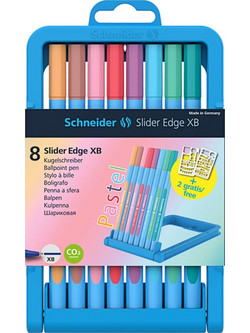 Schneider Pastel Slider Edge XB Σετ Στυλό Διαρκείας 1.6mm Πολύχρωμο 8τμχ
