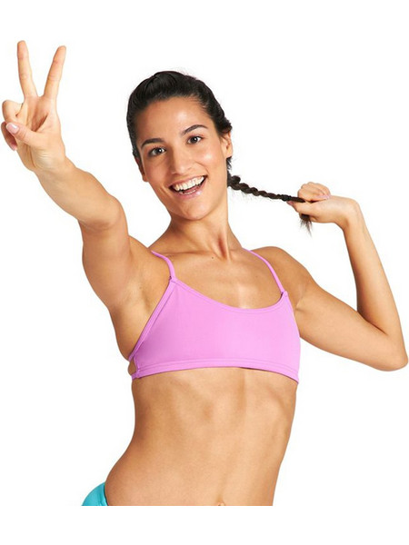 Arena Bandeau Play Αθλητικό Γυναικείο Μαγιό Bikini Top Ροζ 001110-910