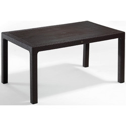 Avant Garde Defence 150 Ορθογώνιο Τραπέζι Κήπου Rattan Καφέ 150x90x75cm
