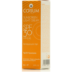 Corium Sunscreen Light Matte Effect Αντηλιακή Κρέμα Προσώπου SPF30 50ml
