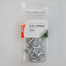 Γάντζος S γαλβανιζέ - 4.3 x 38mm 6 τεμαχια
