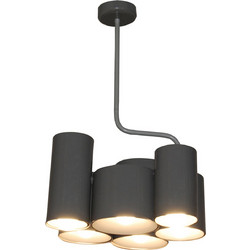 Home Lighting Brody Κρεμαστό Φωτιστικό Οροφής Πολύφωτο Γκρι 77-3994