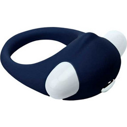 Dream Toys Rings of Love Stimulating Cock Ring Ελαστικό Δαχτυλίδι Πέους Σιλικόνης με Δόνηση 2.7cm Μπλε