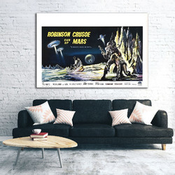 Πίνακας σε καμβά - Vintage Movie Posters - Sur op Mars - 45 x 30 εκ