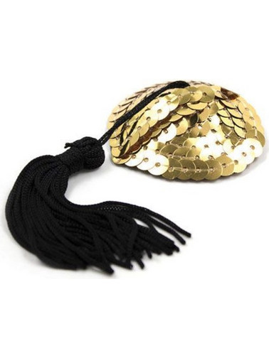 Nipples tassels gold