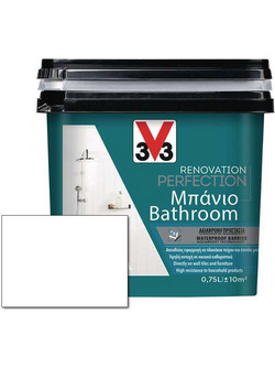 V33 Renovation Perfection Bathroom Χρώμα Πλακιδίων White Satin 0.75lt