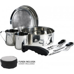 Laken Stainless Steel Camping Set O20cm With Fabric Cover 2 Persons