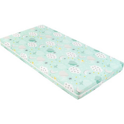 KikkaBoo Fantasia Plus Clouds Mint Στρώμα Foam Κούνιας 60x120x8cm