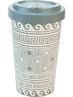 Well Ποτήρι Bamboo με Καπάκι Greek 500ml E1809