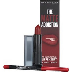 Maybelline The Matte Addiction Lipstick + Lipliner Red 4.2gr