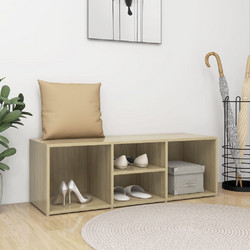 vidaXL Παπουτσοθήκη Ξύλινη Sonoma 105x35x35cm 804466