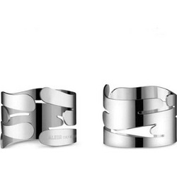 Δαχτυλίδι Πετσέτας (Σετ 2Τμχ) BM17S2 Φ4,5x3cm Silver Alessi Ανοξείδωτο Ατσάλι