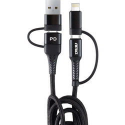 AMIO ΚΑΛΩΔΙΟ ΦΟΡΤΙΣΗΣ ΚΑΙ ΣΥΓΧΡΟΝΙΣΜΟΥ USB C/USB C iOs/USB A 100cm FullLINK UC-15 AMIO 02547/AM