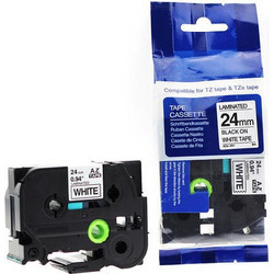 Συμβατή Brother μελανοταινία TZe251 24mm x 8mm Black on White tape for P-Touch Brother PT-2420PC Label, Brother PT-2430PC Label, Brother PT-2450DX Label, Brother PT-2460 Label, Brother PT-2470 Label,