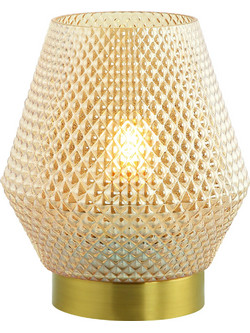 Zambelis Lights 1XE27 Πορτατίφ Ε27 Χρυσό Φ17xΥ21cm