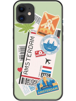 Θήκη Ticket To Amsterdam iPhone 11 Black TPU (Μαύρη Σιλικόνη)