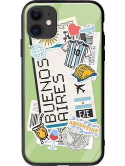 Θήκη Ticket To Buenos Aires iPhone 11 Groove TPU (Tempered Glass και TPU)