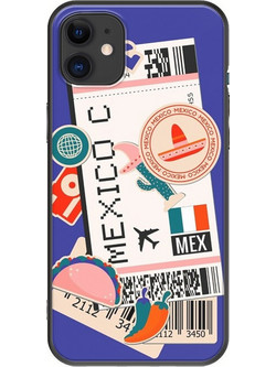 Θήκη Ticket To Mexico City iPhone 11 Black TPU (Μαύρη Σιλικόνη)
