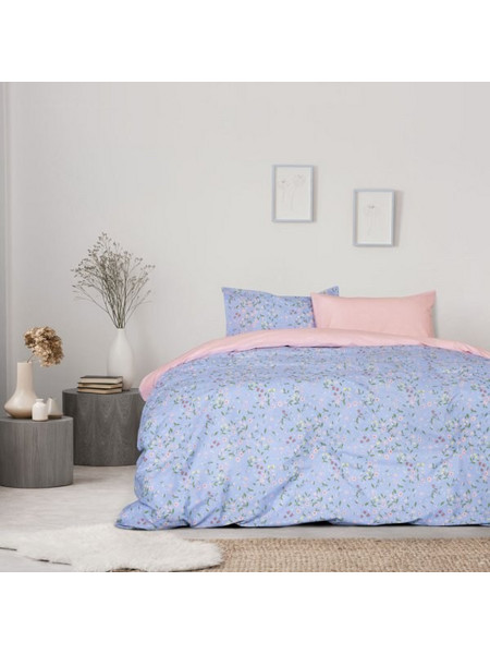 Κουβερλί Υπέρδιπλο Zinia Blue Kocoon Μπλε 220x240