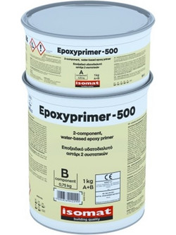 Isomat Epoxyprimer 500 Εποξικό Αστάρι Νερού 2 Συστατικών 1kg