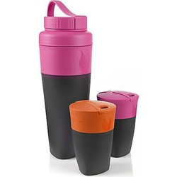 ΣΕΤ ΠΟΤΗΡΙΩΝ LIGHT MY FIRE Pack-Up-Drink Kit For 2 People - Pink/Orange/Black