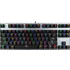 Meetion MK04 Μηχανικό Gaming Πληκτρολόγιο TenKeyLess με Custom Blue Διακόπτες RGB Silver