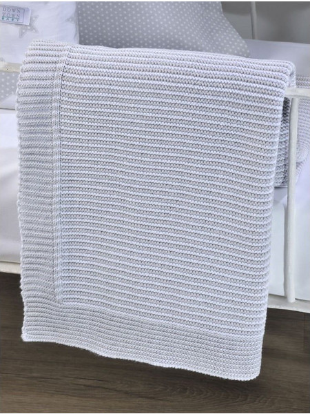 Down Town Home DT441 Κουβέρτα Κούνιας Πλεκτή 90x120 Γκρι