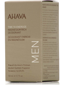 Ahava Magnesium Rich Ανδρικό Αποσμητικό Roll On Χωρίς Αλουμίνιο 50ml