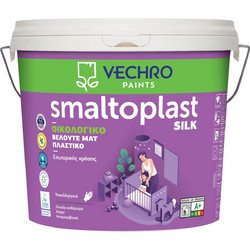Vechro Smaltoplast Silk Eco Οικολογικό Πλαστικό Χρώμα Εσωτερικού Χώρου Λευκό 10lt