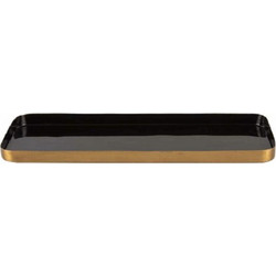 Πιατέλα Festive PT3855BK M 13x2cm Black-Gold Present Time Μέταλλο